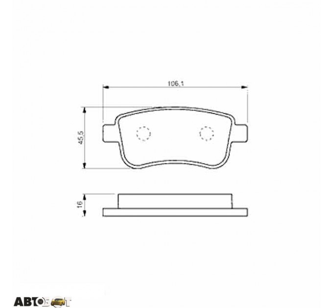 Тормозные колодки Bosch 0 986 494 452, цена: 1 251 грн.