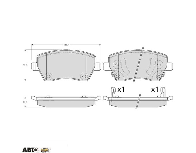 Тормозные колодки TRW GDB3546, цена: 2 898 грн.