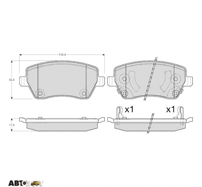 Тормозные колодки TRW GDB3546, цена: 1 578 грн.