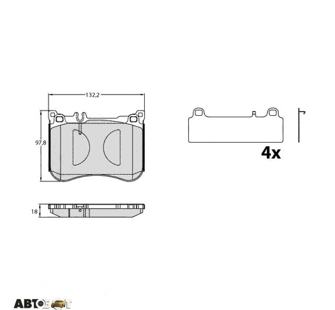 Тормозные колодки TRW GDB2144, цена: 3 367 грн.