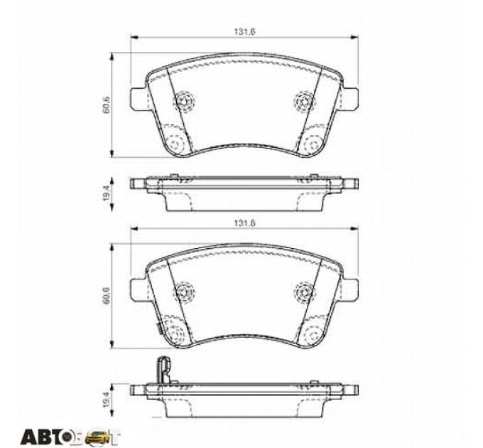 Тормозные колодки Bosch 0 986 494 552, цена: 1 798 грн.