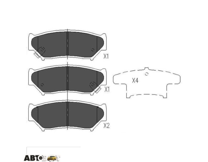 Тормозные колодки KAVO PARTS KBP-8505, цена: 1 315 грн.