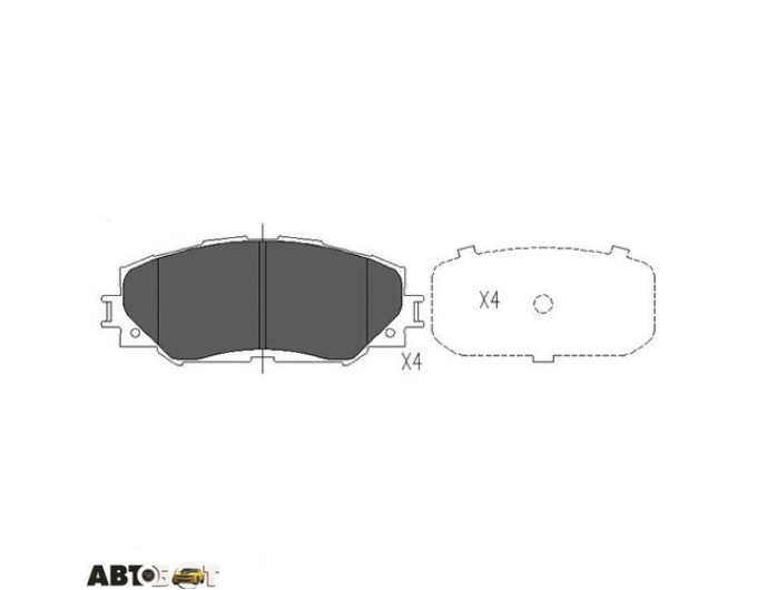 Тормозные колодки KAVO PARTS KBP-9120, цена: 1 534 грн.