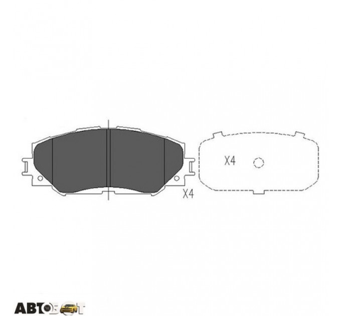 Тормозные колодки KAVO PARTS KBP-9120, цена: 843 грн.