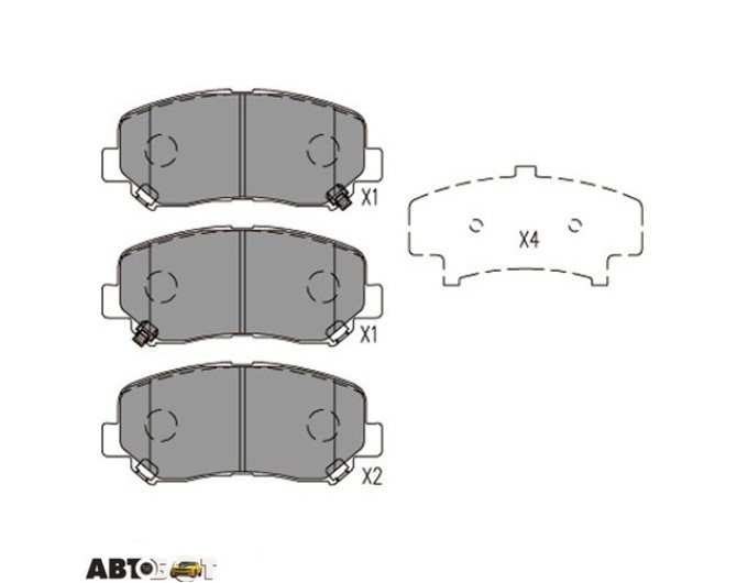 Тормозные колодки KAVO PARTS KBP-4563, цена: 1 884 грн.
