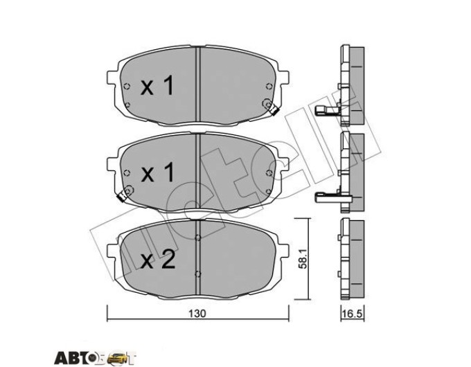 Тормозные колодки METELLI 22-0513-0, цена: 2 035 грн.