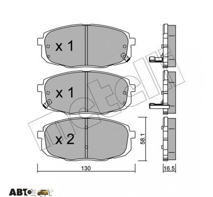 Тормозные колодки METELLI 22-0513-0, цена: 1 108 грн.