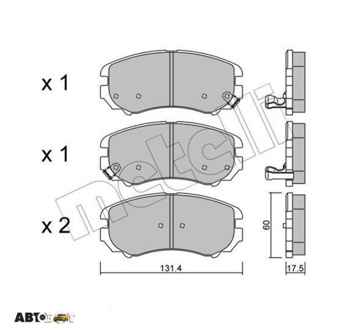 Тормозные колодки METELLI 22-0503-0, цена: 1 093 грн.