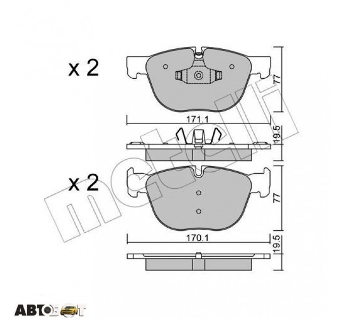 Тормозные колодки METELLI 22-0770-0, цена: 1 840 грн.