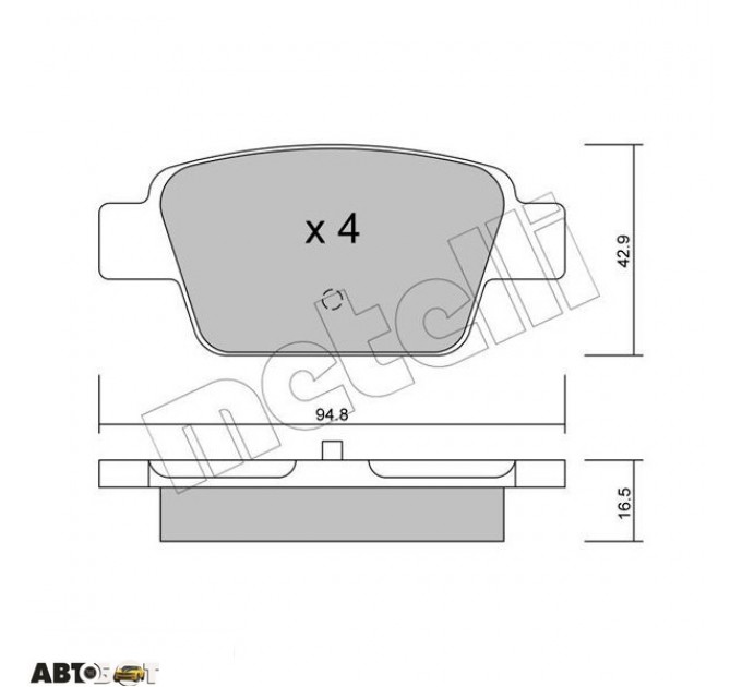 Тормозные колодки METELLI 22-0323-0, цена: 670 грн.