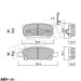 Тормозные колодки METELLI 22-0737-0, цена: 708 грн.