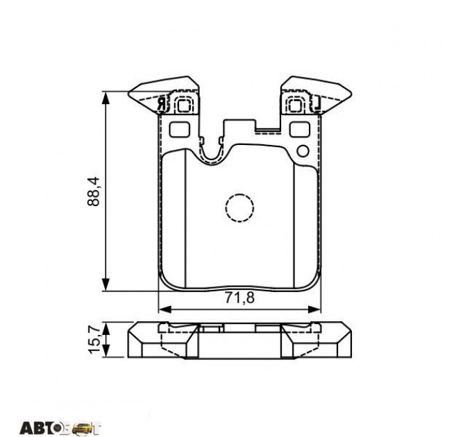 Тормозные колодки Bosch 0 986 495 335, цена: 2 009 грн.