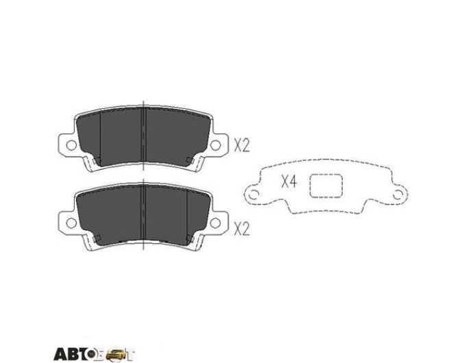 Тормозные колодки KAVO PARTS KBP-9016, цена: 1 362 грн.