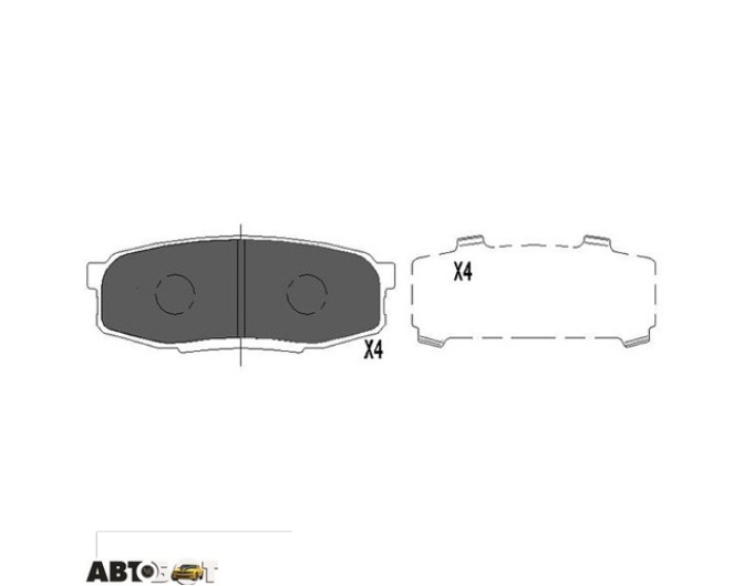 Тормозные колодки KAVO PARTS KBP-9099, цена: 1 360 грн.