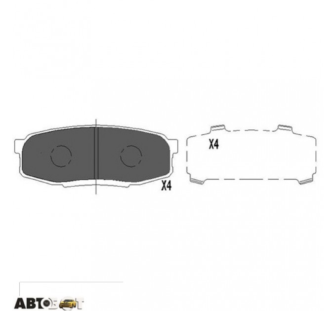 Тормозные колодки KAVO PARTS KBP-9099, цена: 740 грн.