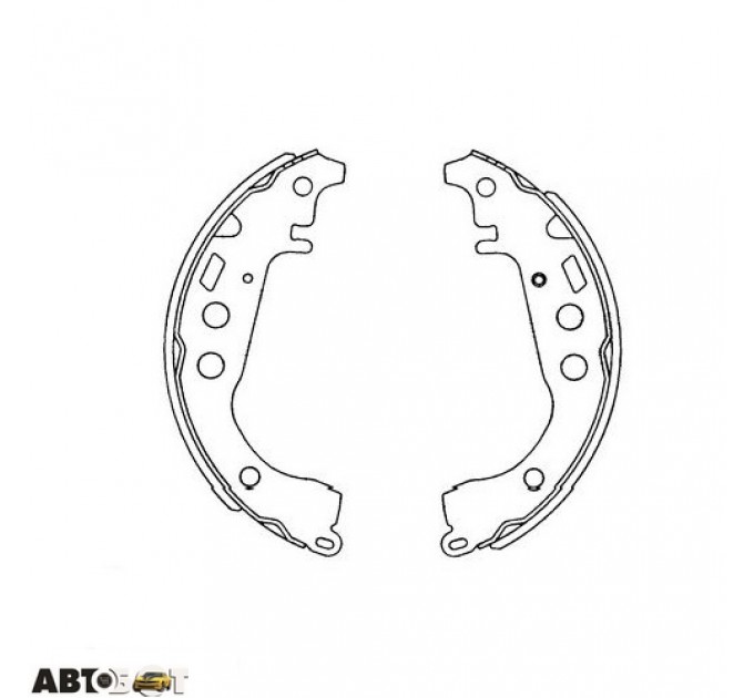 Гальмівні колодки KAVO PARTS KBS-9904, ціна: 778 грн.