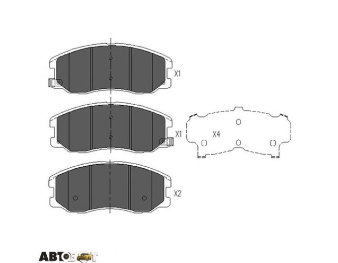 Тормозные колодки KAVO PARTS KBP-1009, цена: 2 195 грн.