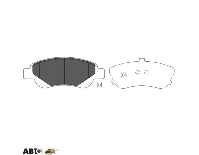 Тормозные колодки KAVO PARTS KBP-9024, цена: 1 378 грн.