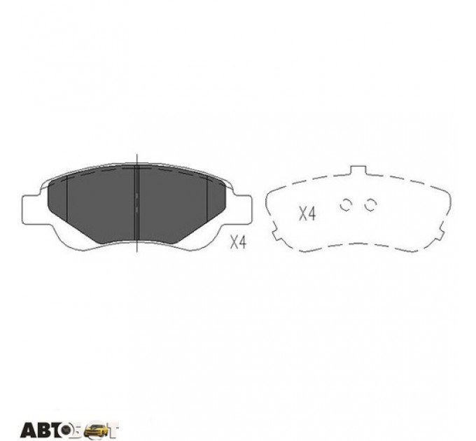 Тормозные колодки KAVO PARTS KBP-9024, цена: 750 грн.