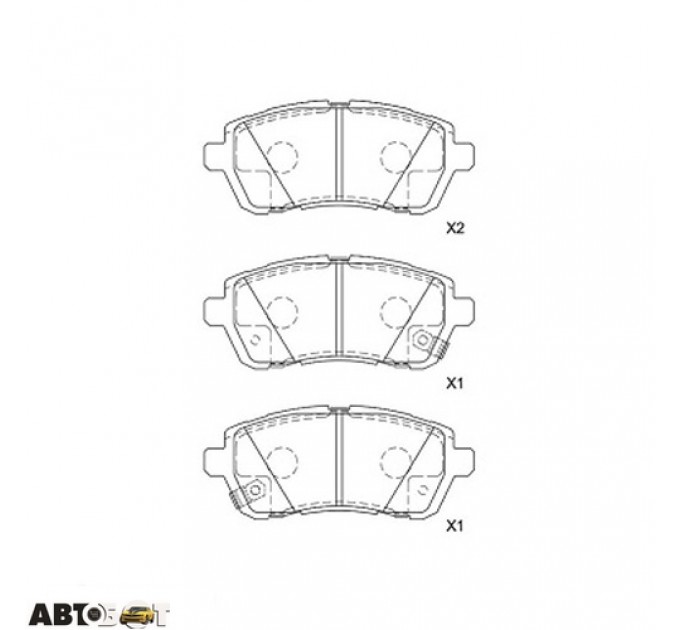 Гальмівні колодки KAVO PARTS KBP-8534, ціна: 1 001 грн.