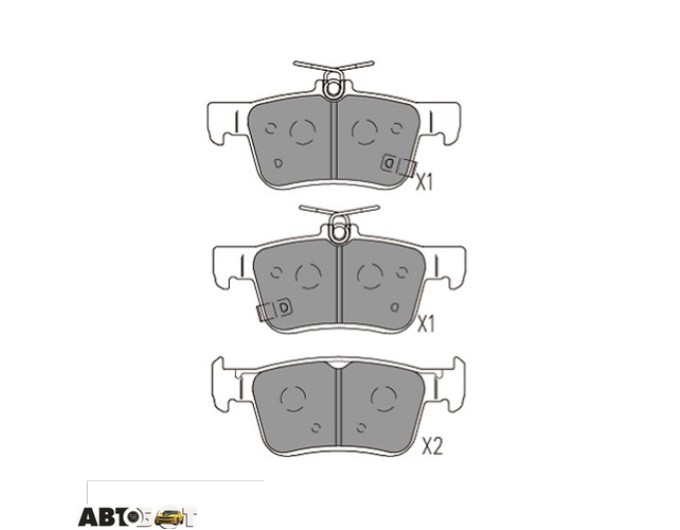 Тормозные колодки KAVO PARTS KBP-2068, цена: 1 751 грн.