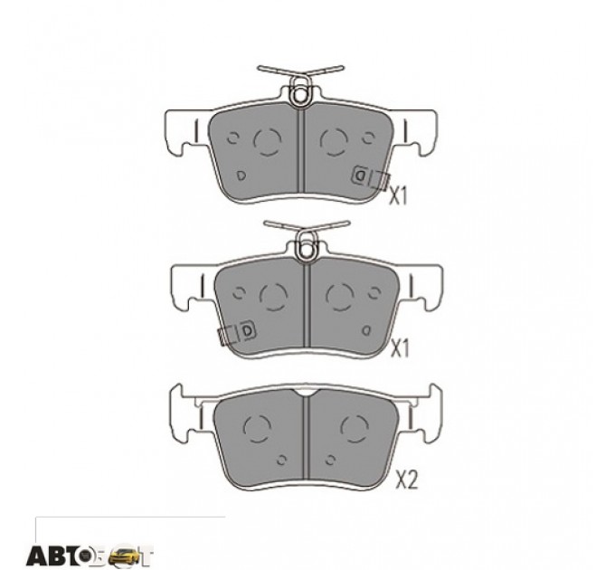 Тормозные колодки KAVO PARTS KBP-2068, цена: 953 грн.