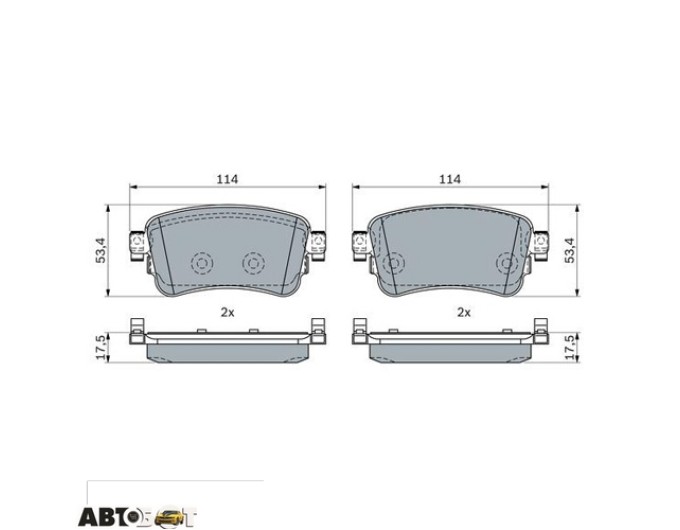 Тормозные колодки Bosch 0 986 424 437, цена: 2 583 грн.