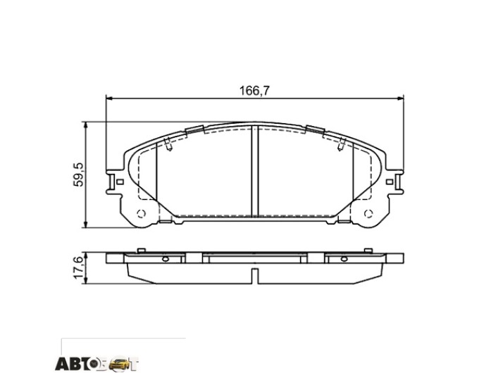 Тормозные колодки Bosch 0 986 494 686, цена: 3 575 грн.