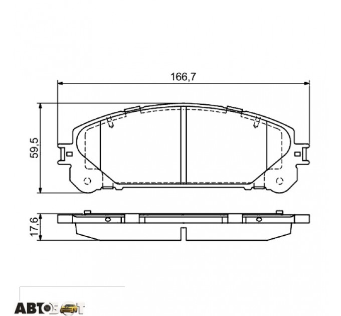 Тормозные колодки Bosch 0 986 494 686, цена: 1 946 грн.