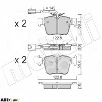 Тормозные колодки METELLI 22-1101-0