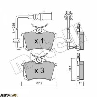 Тормозные колодки METELLI 22-0100-4