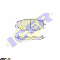 Тормозные колодки ICER 181760