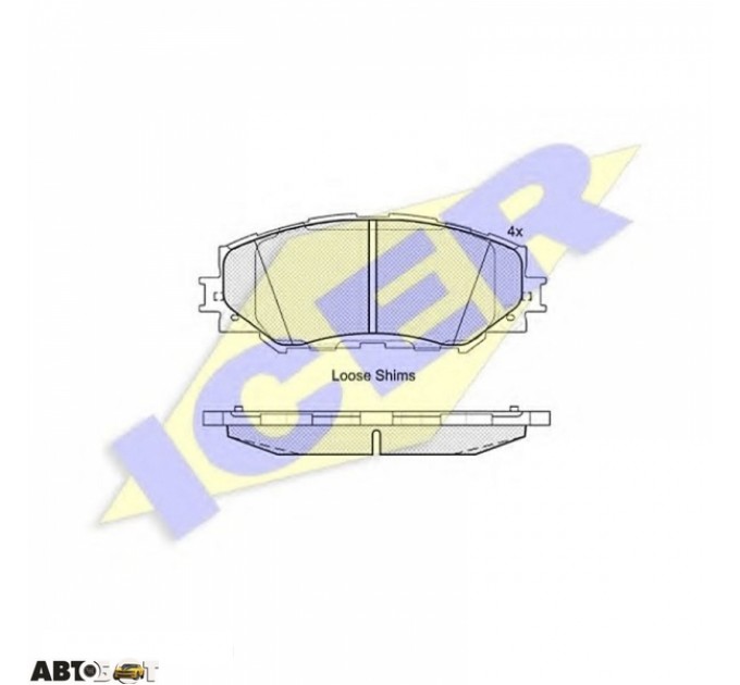 Гальмівні колодки ICER 181760, ціна: 1 226 грн.