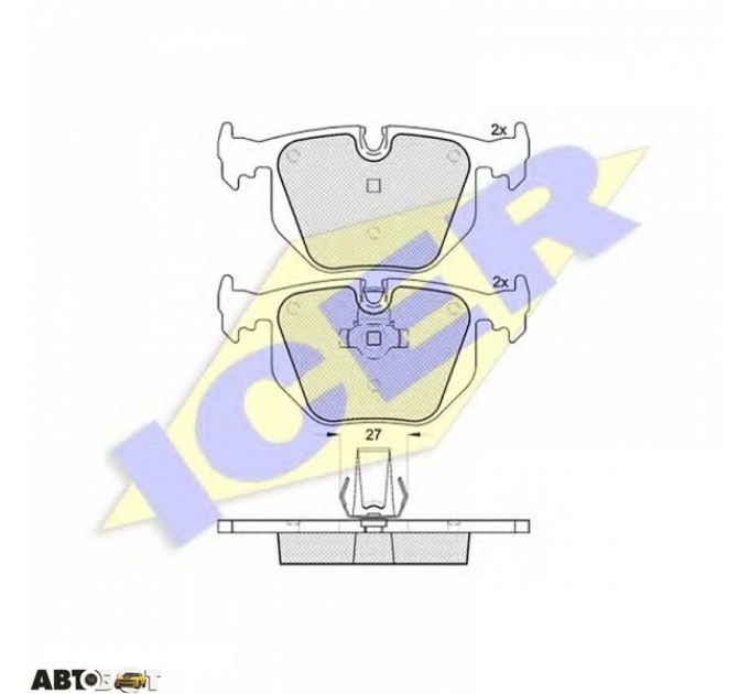 Тормозные колодки ICER 181549, цена: 1 154 грн.