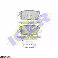 Гальмівні колодки ICER 182239