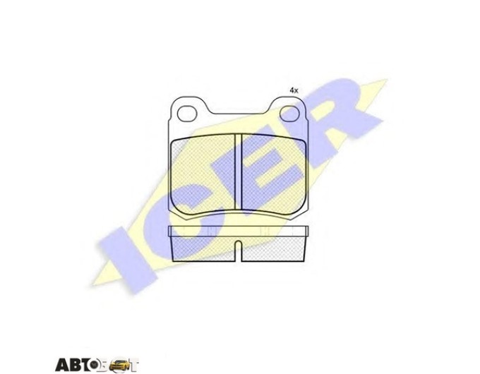 Гальмівні колодки ICER 180517, ціна: 988 грн.