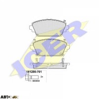 Тормозные колодки ICER 181286701