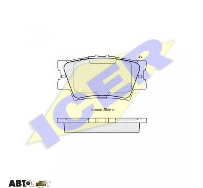 Тормозные колодки ICER 181761, цена: 878 грн.