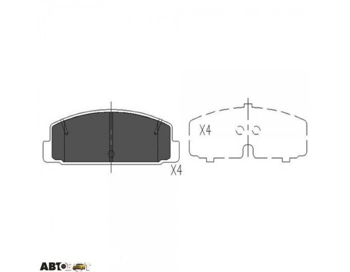 Тормозные колодки KAVO PARTS KBP-4506, цена: 1 235 грн.