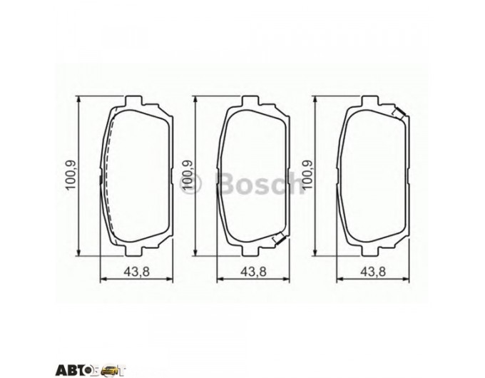 Тормозные колодки Bosch 0 986 494 400, цена: 2 071 грн.