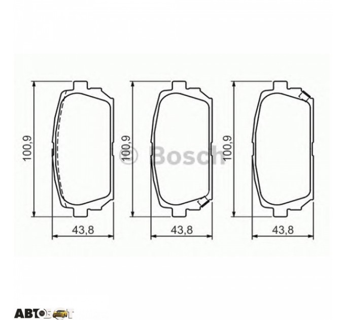 Гальмівні колодки Bosch 0 986 494 400, ціна: 1 128 грн.