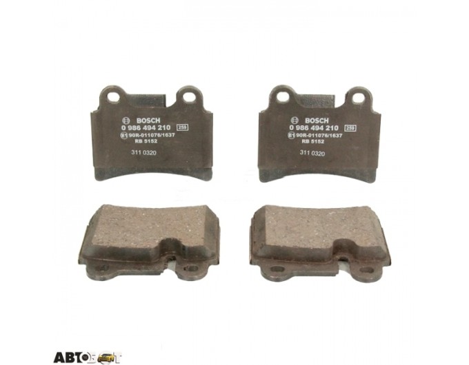 Тормозные колодки Bosch 0 986 494 210, цена: 2 377 грн.