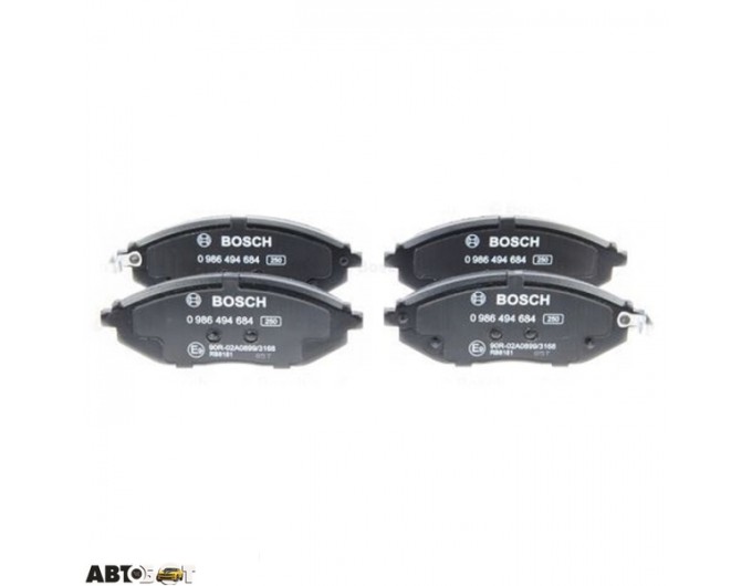 Тормозные колодки Bosch 0 986 494 684, цена: 2 200 грн.