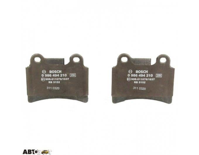 Тормозные колодки Bosch 0 986 494 210, цена: 2 377 грн.