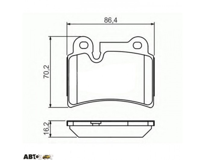 Тормозные колодки Bosch 0 986 494 210, цена: 2 377 грн.