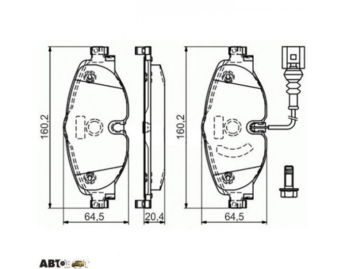Тормозные колодки Bosch 0 986 494 660, цена: 3 903 грн.