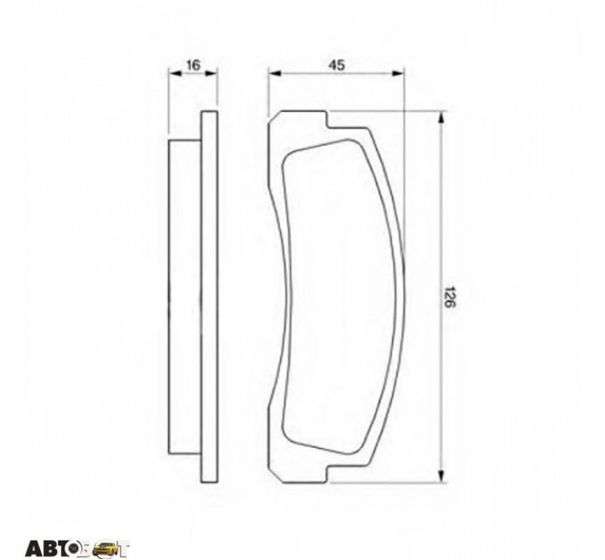 Гальмівні колодки Bosch 0986466601, ціна: 506 грн.