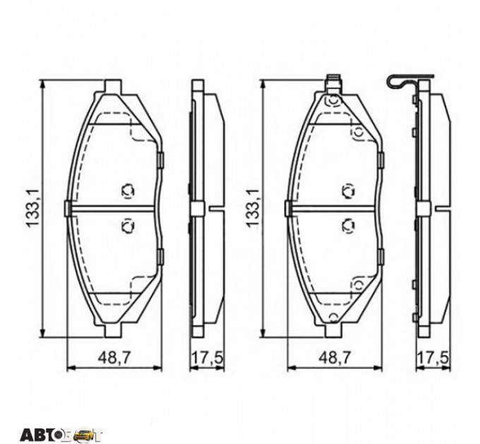 Тормозные колодки Bosch 0 986 494 684, цена: 1 198 грн.