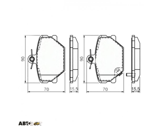 Тормозные колодки Bosch 0 986 424 471, цена: 1 891 грн.