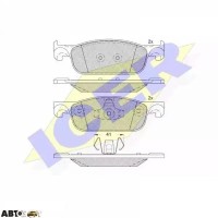 Гальмівні колодки ICER 182274